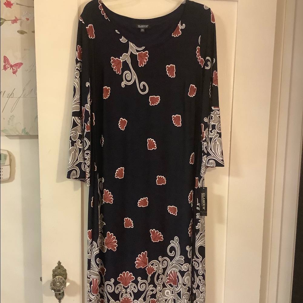 Beautiful Navy Sheath Dress